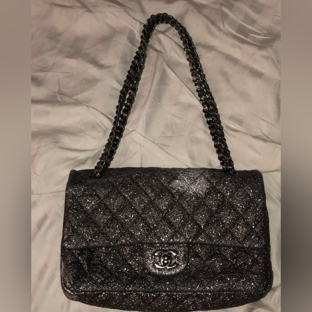 Chanel Metallic Quilted Classic Double Flap